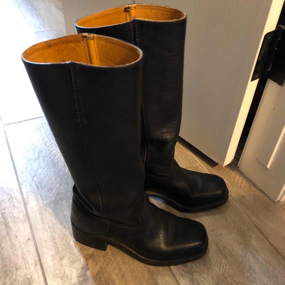 Frye Campus 14L Black Boots